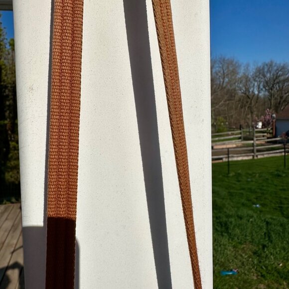 VTG Fossil Key Per Purse Crossbody Shoulder Bag Retro Multi-colored Orange Tan C - Picture 4 of 15